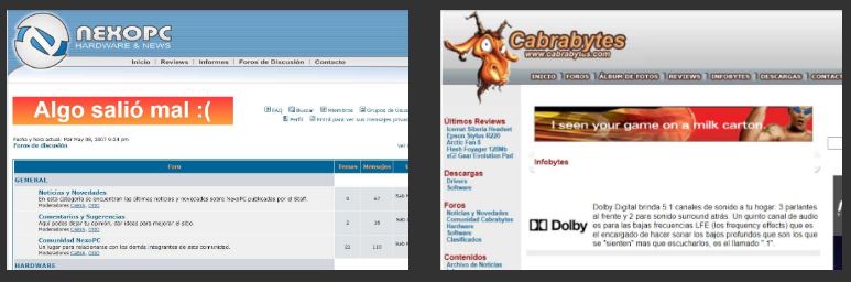 Sitios webs