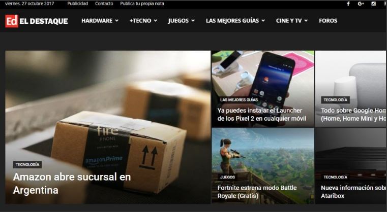 Sitio web de noticias